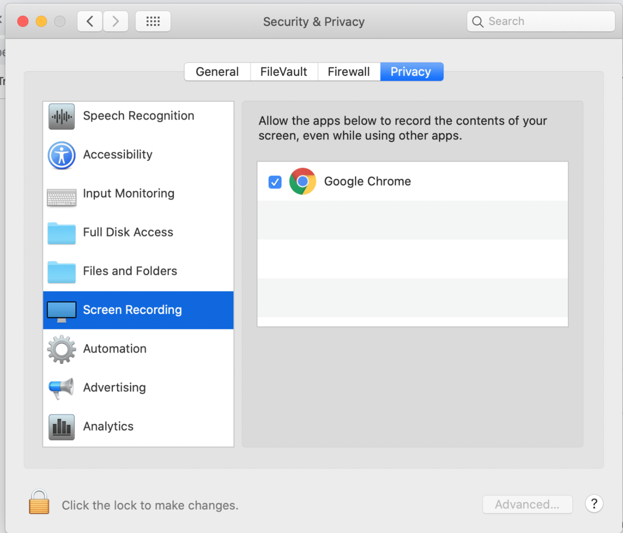 enable webcam on mac for google chrome